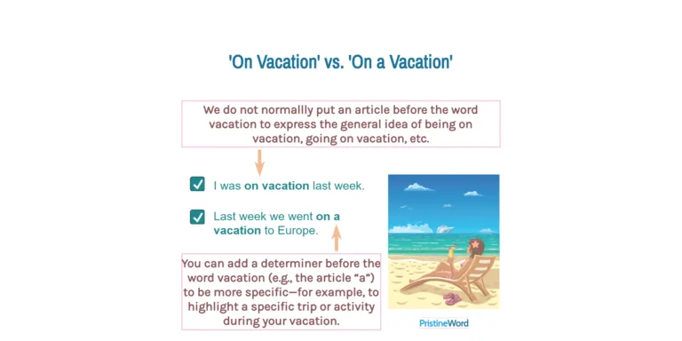 In Vacation Or on Vacation