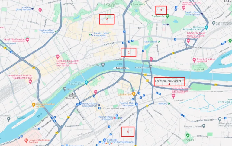 Where to Stay in Frankfurt for First Timers